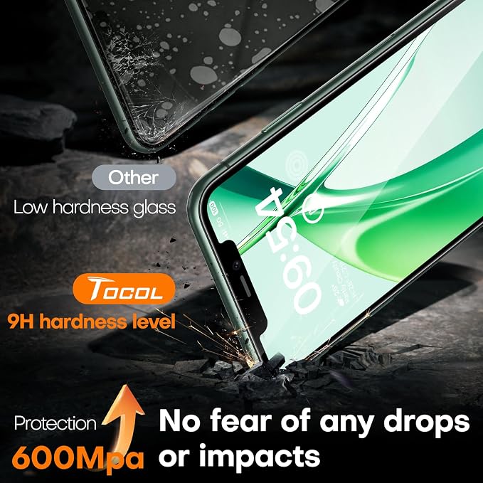 TOCOL for iPhone 11 Pro Max Screen Protector/iPhone Xs Max Screen Protector 9H - Image 4