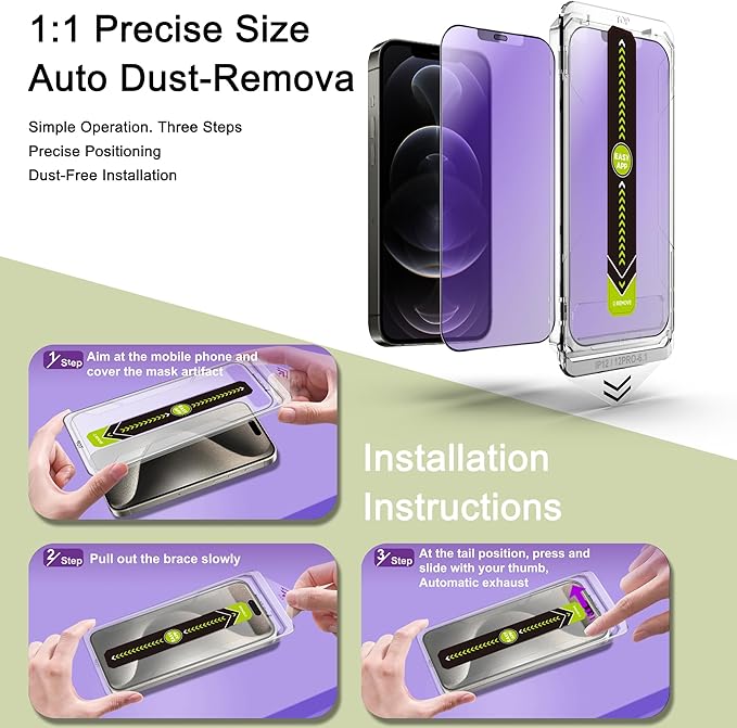 9H Tempered Glass, Anti-Glare, Full Coverage, Anti-Fingerprint, Auto Dust - Image 3