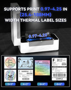 Bluetooth Thermal Label Printer, Wireless 4x6 Shipping Label Printer - Image 5