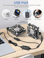 Wathai 2PCS 50mm x 10mm 5V Mini Box USB Computer Fan - Image 5