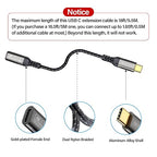 USB-C Extension Cable 16.5ft/5M, Male to Female Extender, Braided Data Cord - Image 2