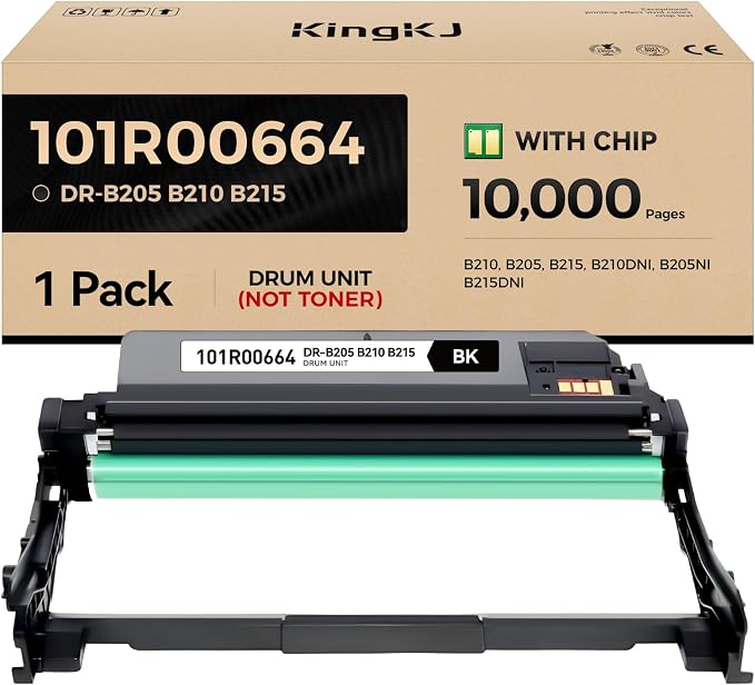 B205 B210 B215 Drum Unit Black 1-Pack High-Yield Replacement by KingKJInkToner