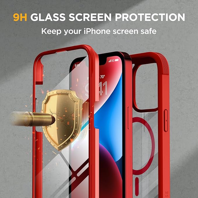 Miracase Magnetic for iPhone 14 Case 6.1", Full-Body Protective Bumper 14 Phone - Image 5