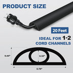 Floor Cord Cover for Wires on Floor Self Adhesive Cord Hider Floor Cable - Image 6