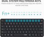 Rapoo 9010M Multi-Device Keyboard and Mouse Combo, 2.4GHz/Bluetooth 5.0/4.0 - Image 6