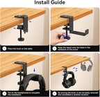 OneOdio MTL99 Foldable Headphone Stand, Metal Headset Holder Space-Saving Table - Image 5