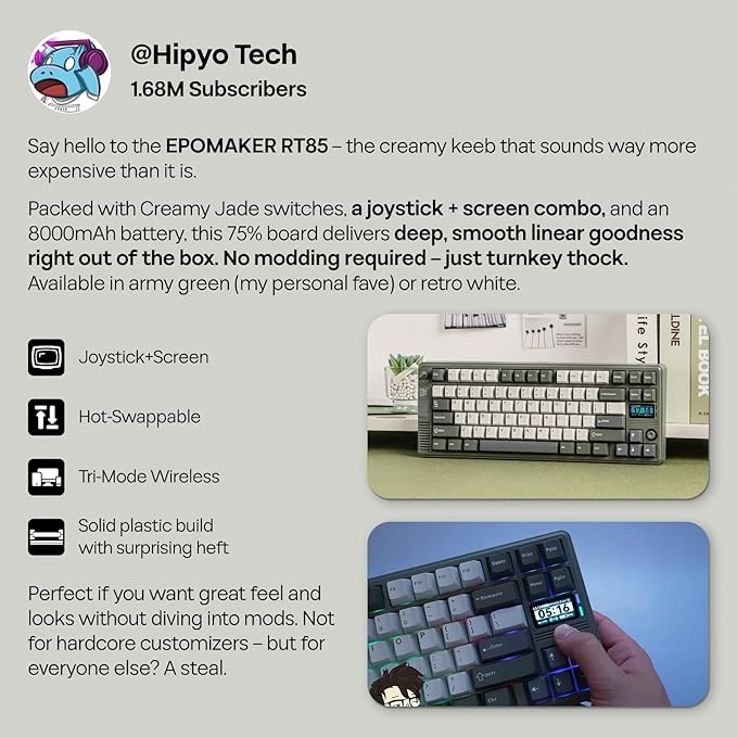 EPOMAKER RT85 Wireless Mechanical Keyboard - Image 9