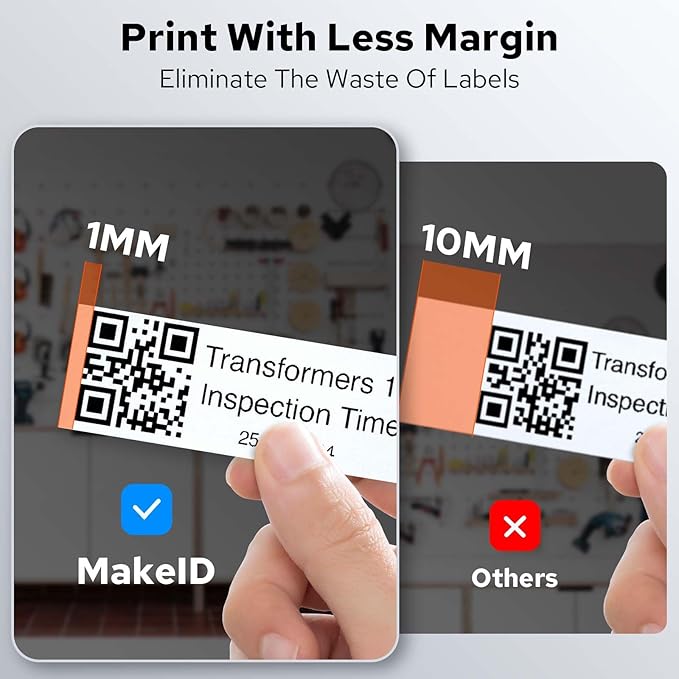 Makeid P31 Industrial Label Maker, Thermal Transfer Label Printer Portable - Image 5