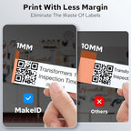 Makeid P31 Industrial Label Maker, Thermal Transfer Label Printer Portable - Image 5