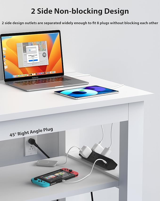 40W Fast Charging Station, Desk Clamp Power Strip 20W USB C, 8 Outlets - Image 5