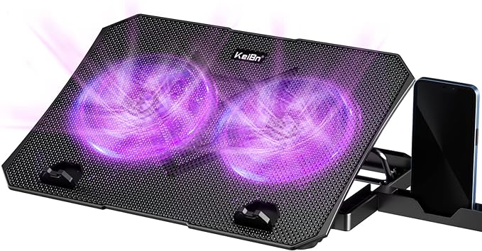 KeiBn Upgrade Laptop Cooling Pad, KeiBn Laptop Cooler 2 Fans by KeiBn-BornforyouBurntoever