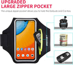 Running Armband with Earphone Bag Cell Phone Armband - Image 2