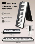 AiJoy 88-Key Piano Keyboard ASP-10F Electric Portable Folding Piano - Image 2