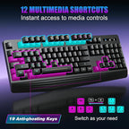 Wireless Gaming Keyboard, RGB & Single-Color Backlit, Full-Size Waterproof - Image 7
