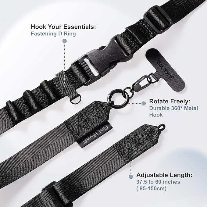 25mm Crossbody Phone Lanyard, Anti-Theft Crossbody Phone Strap - Image 2