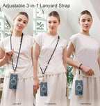 memumi 3 in 1 Universal Adjustable Phone Lanyard, Crossbody Neck Wrist Strap - Image 5