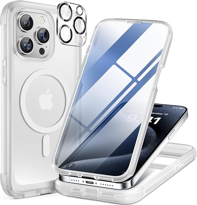 Miracase Magnetic for iPhone 15 Pro Max Case 6.7'' Full-Body Drop Proof Phone by Miracase