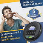KLIM Nomad - Portable CD Player - with Headphones - Radio FM - Compatible MP3 - Image 4
