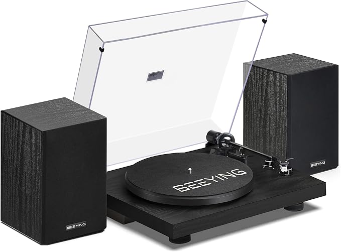 Record Player Vinyl Bluetooth Turntable by SeeYing