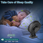 JZCreater USB Desk Fan, Mini Portable, 3 Speeds Desktop Table Cooling, Plug in - Image 7