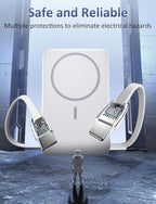 Magnetic Portable Charger, 10000mAh Power Bank, 5 in 1 Portable Charger - Image 6