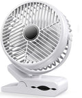 Portable Clip-on Fan 10000mAh Rechargeable Battery Powered – 3-Speed Quiet Desk by Unknown