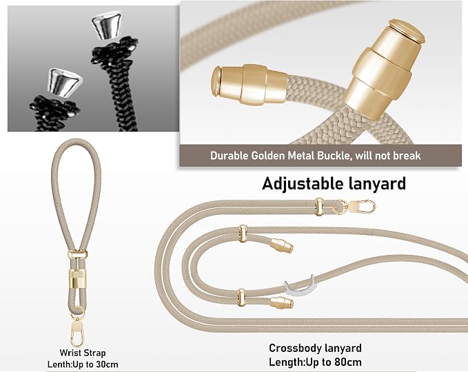 Cell Phone Lanyard Adjustable Crossbody Phone Lanyard *1 Phone Wrist Strap *1 - Image 3