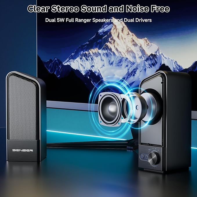 SENZER CS20 2 in 1 Bluetooth Computer Speakers - Image 3