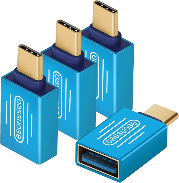 4-Pack USB C to USB Adapter, USB C Male to USB 3.0 Female OTG Adapter by Oassuose