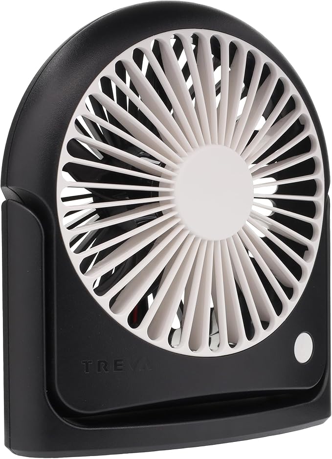 Treva 5 Inch Rechargeable Powered Clip Fan 3 Speed Slim and Portable Indoor and - Image 2