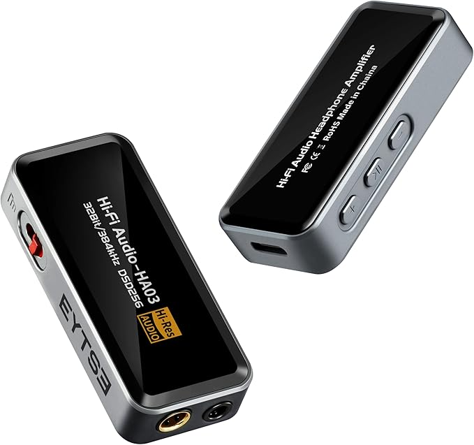 Portable Headphone Amplifier, USB C MINI DAC Amp Dongle 3.5mm & 4.4mm Balanced - Image 9