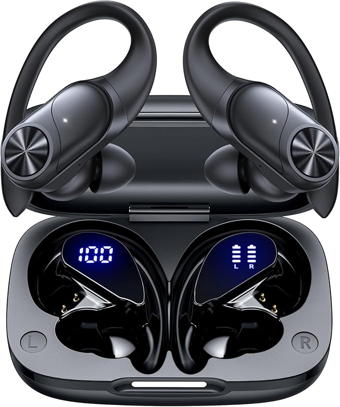 PocBuds Bluetooth Headphones Wireless Earbuds 80hrs Playtime Wireless Charging by PocBuds