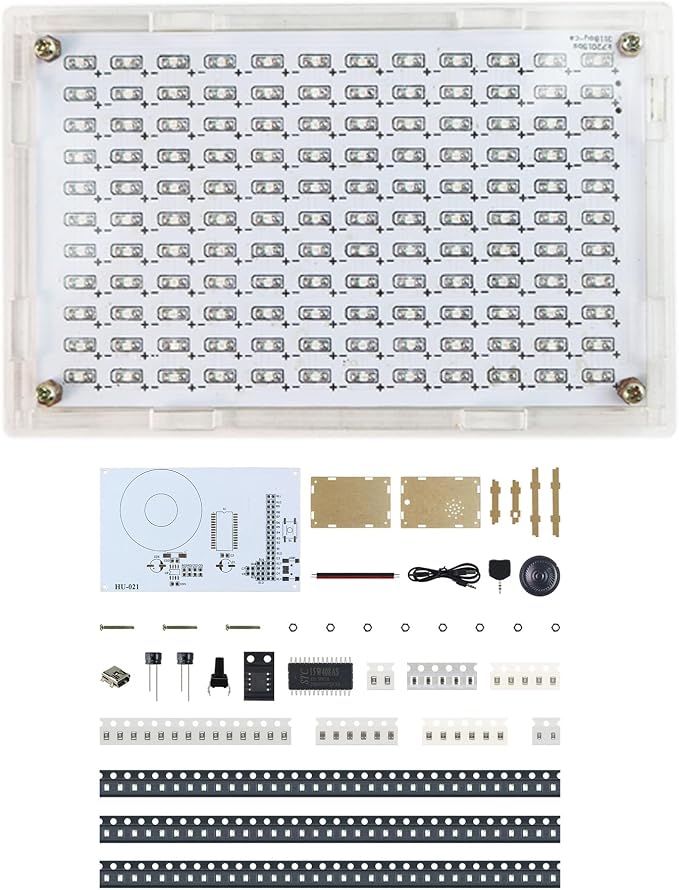 Soldering Practice Kit DIY RGB Music Spectrum Colorful Multi-pattern Simulate by Yidab