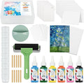 Gel Printing Plate Kits with Paints, Washi Stickers, Mixing Cups, Blank Cards by Gocreate
