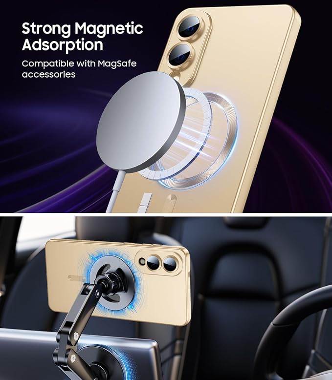 Magnetic for Samsung Galaxy S25 Edge Case Slim Soft Silicone Bumper Shockproof - Image 2