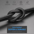 iPhone Charger 10FT Long Cable 3Pack USB-A to Lightning Cable Nylon Braided - Image 7