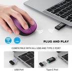 WisFox 2.4G Wireless Mouse for Laptop, Ergonomic Computer Mouse - Image 2