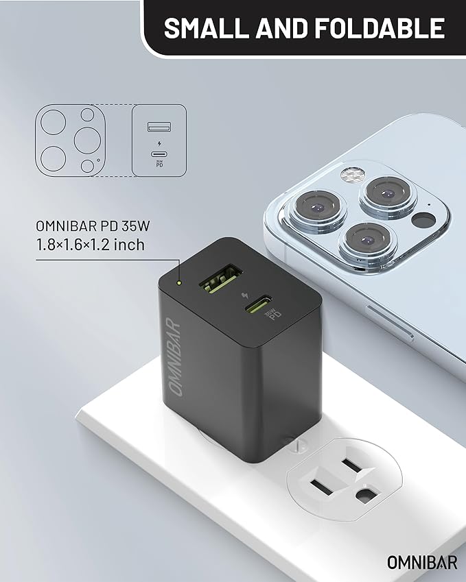 35W USB C Charger with 60W Type C Cable, 2 Ports GaN Fast Wall Charger Block - Image 5