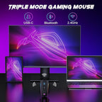 Redragon Wireless Gaming Mouse, Tri-Mode 2.4G/USB-C/Bluetooth Mouse Gaming - Image 2