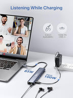Dockteck 9-in-1 USB-C Hub: HDMI 4K@60Hz, 100W PD, 2x USB-A 5 Gbps, SD/TF Card - Image 6