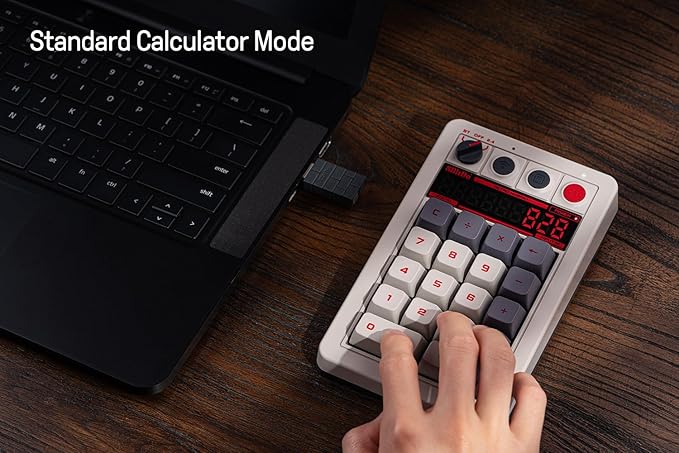 8Bitdo 18 Keys Retro Mechanical Numpad, Supports PC Numpad & Standard - Image 4