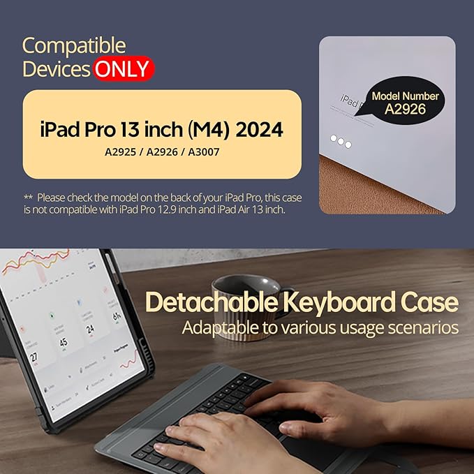 Nillkin Magic Keyboard Case for iPad Pro 13 inch M4 2024, Handheld Case for - Image 2