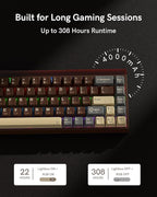 Redragon K752 Wireless Mechanical Keyboard, 60% Gasket Mount Gaming Keyboard - Image 6