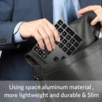 Bluetooth Number Pad, Aluminum Rechargeable Numeric Keypad Wireless 34-Keys - Image 7