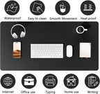 PU Leather Desk Pad Protector Gaming Mouse Pad Non Slip Desk Mat - Image 4