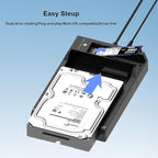 Dual-Bay Docking Station M.2 NVME & SATA SSD Enclosure - Image 4