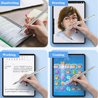 Stylus Pens for iPad, Luntak 3 in 1 Ballpoint Pen, Fiber Tip & Clear Disc - Image 4