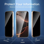 NEW'C 3 Pack Privacy for iPhone 16 Pro Max Screen Protector, Anti-Spy Tempered - Image 4
