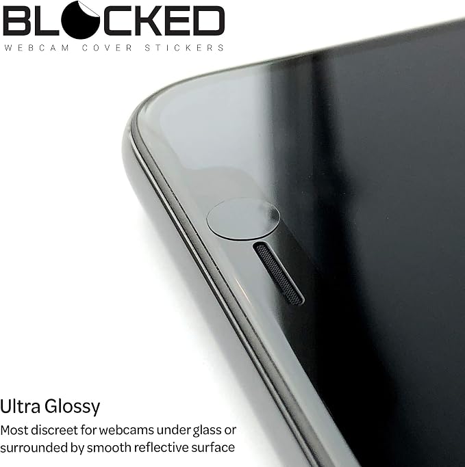 BLOCKED Stackable Webcam/Camera Vinyl Covers | 95 Low-Tack Restickable Webcam - Image 3