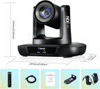 AI Auto Tracking NDI PTZ Camera 3G-SDI/USB3.0/HDMI/LAN IP PoE Live Streaming - Image 9